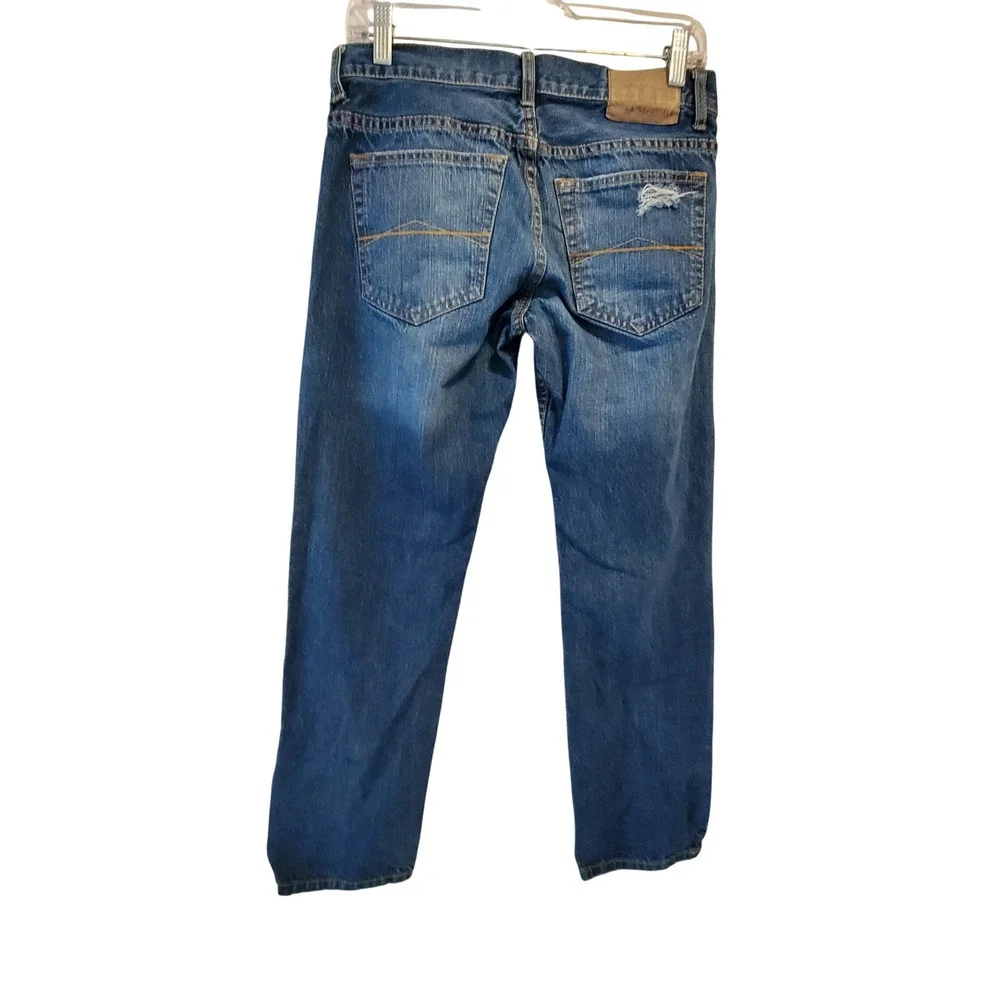 Aeropostale Essex Straight Leg Jeans Mens 29x30  Distressed Denim 100% Cotton